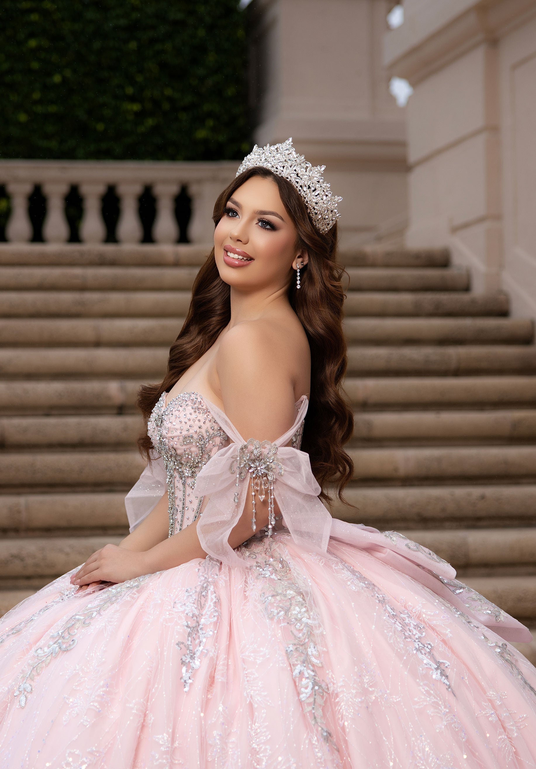 Sweetheart Floor-Length Tulle Quinceañera Ball Gown MGNY 4080060