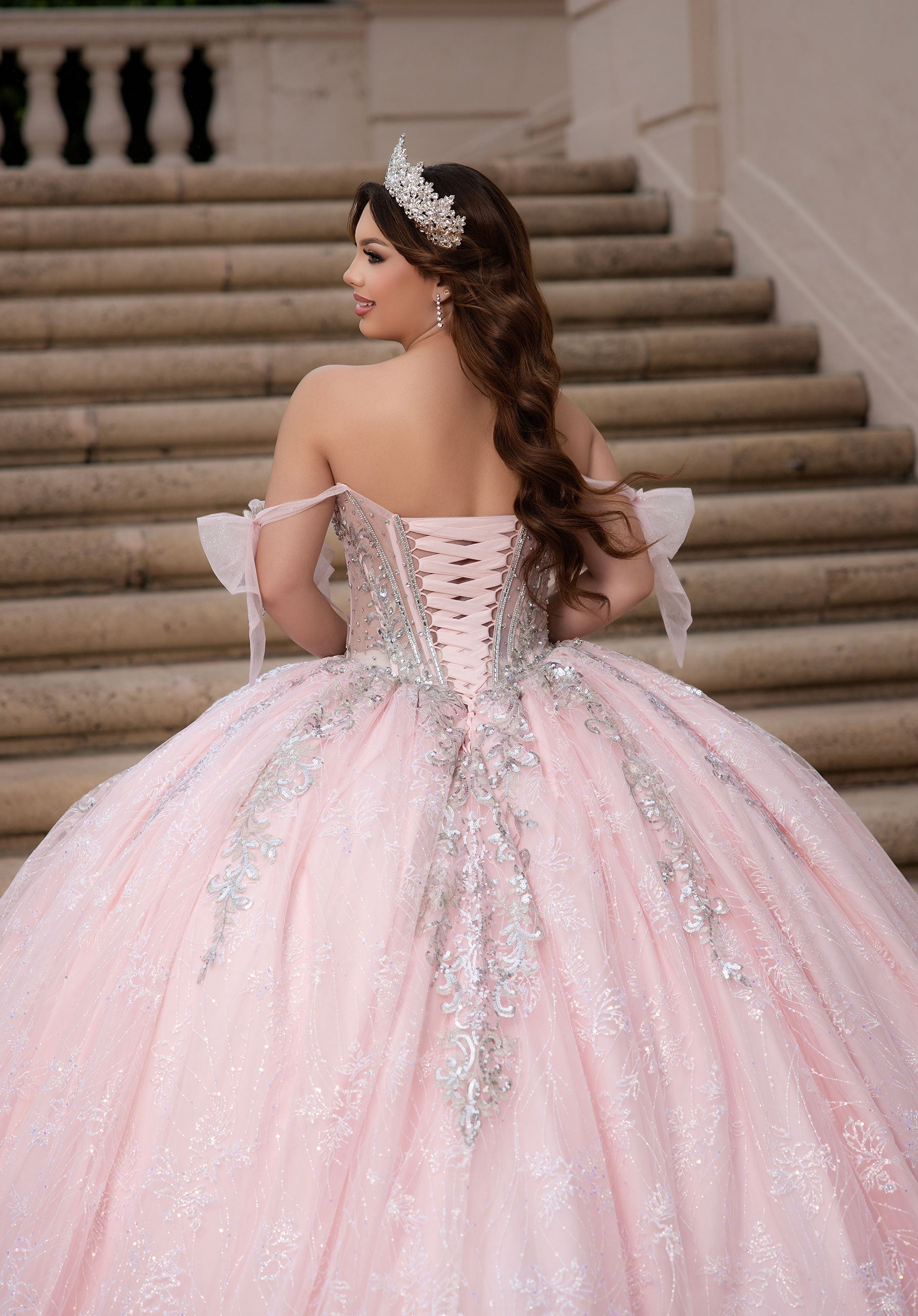 Sweetheart Floor-Length Tulle Quinceañera Ball Gown MGNY 4080060