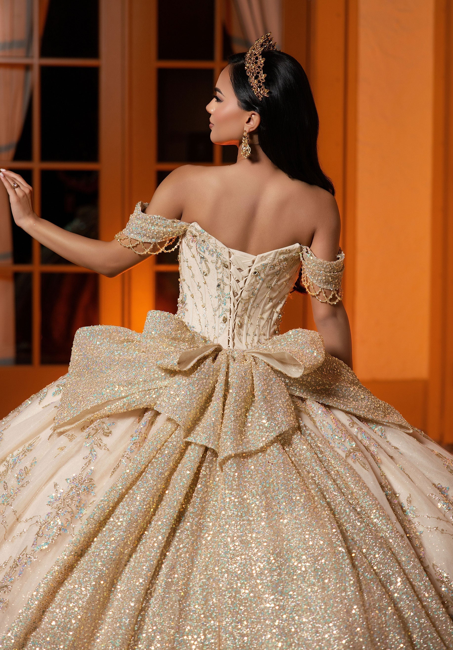 Sweetheart Floor-Length Tulle Quinceanera Ball Gown MGNY 4080061