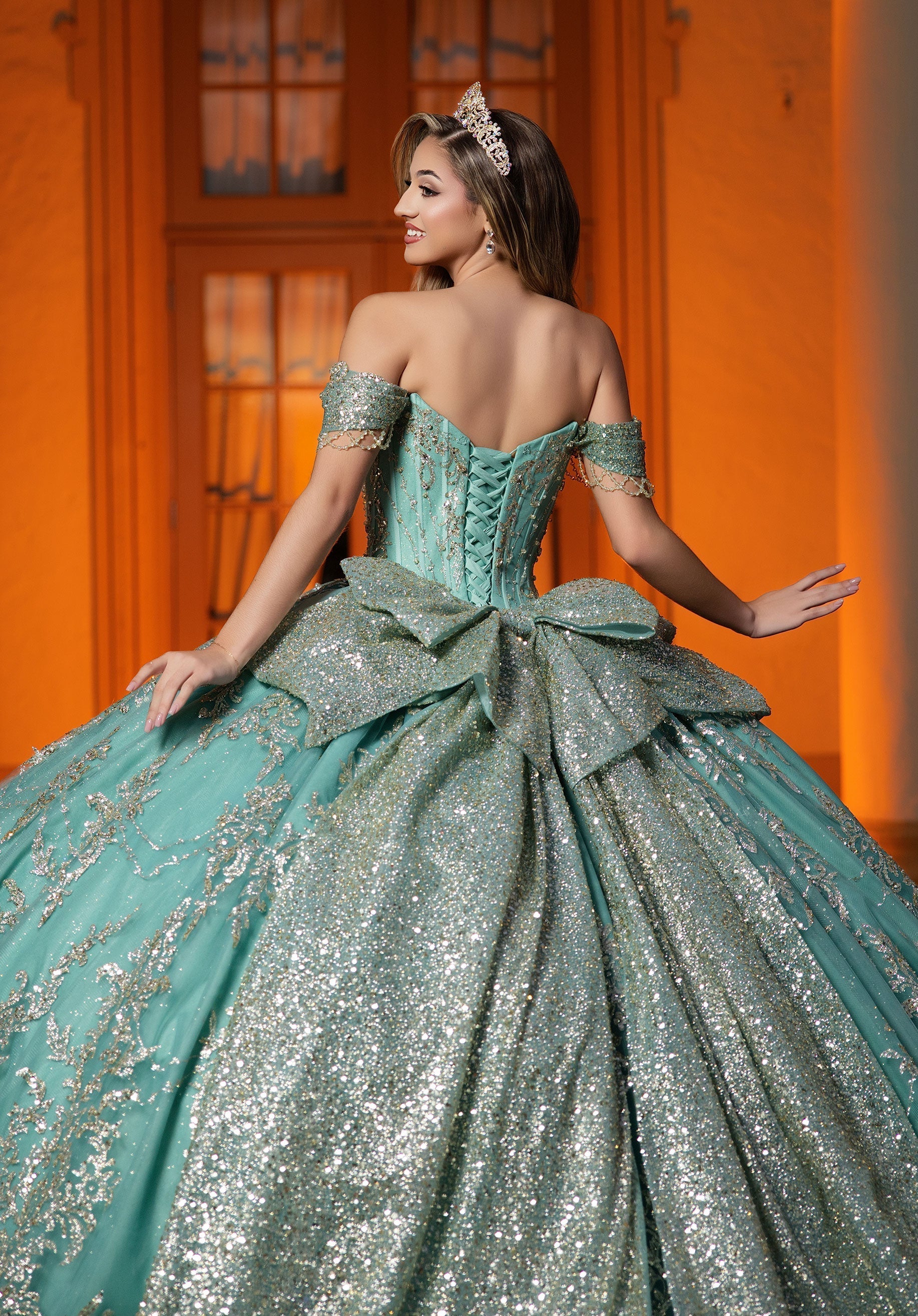 Sweetheart Floor-Length Tulle Quinceanera Ball Gown MGNY 4080061