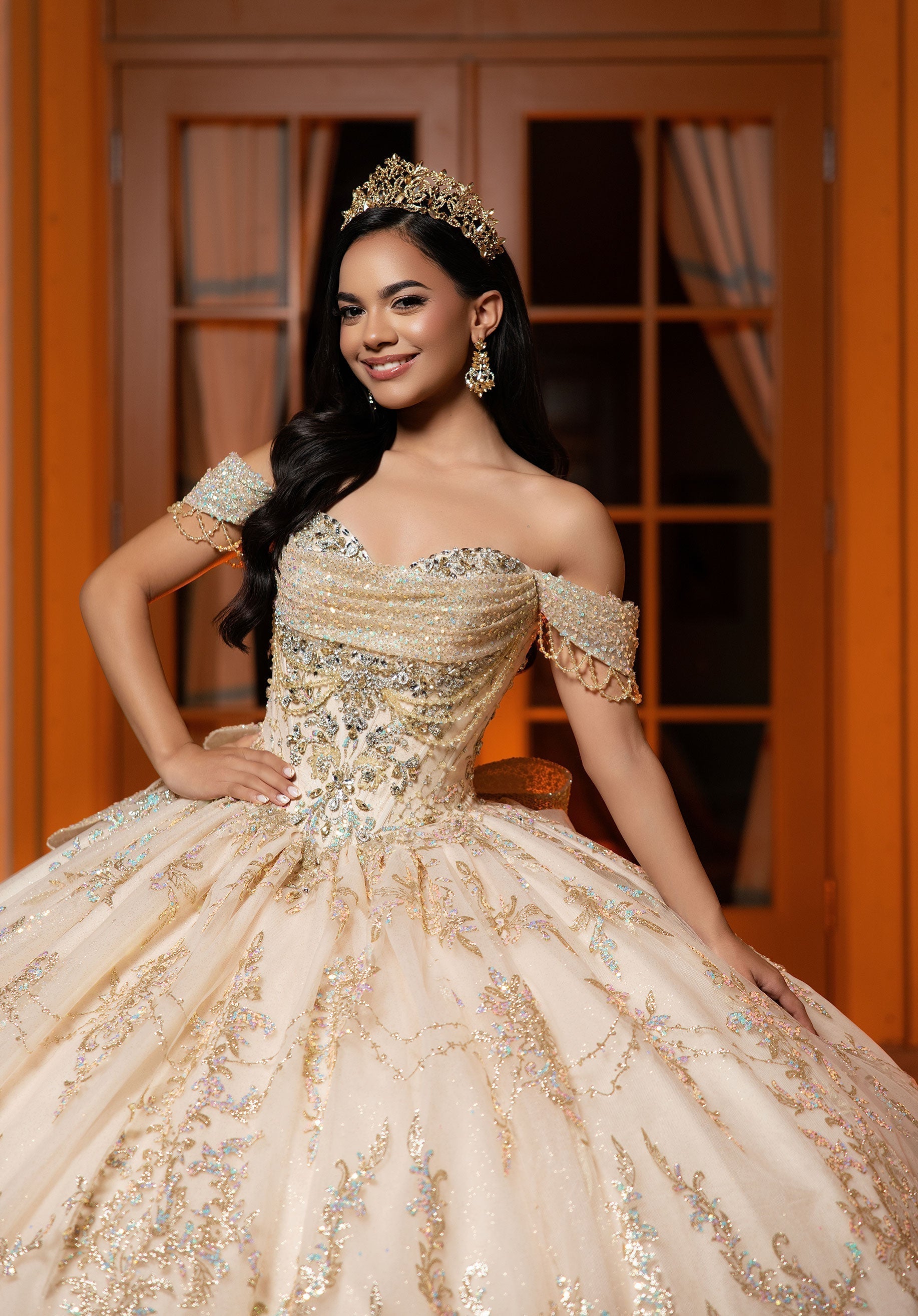 Sweetheart Floor-Length Tulle Quinceanera Ball Gown MGNY 4080061