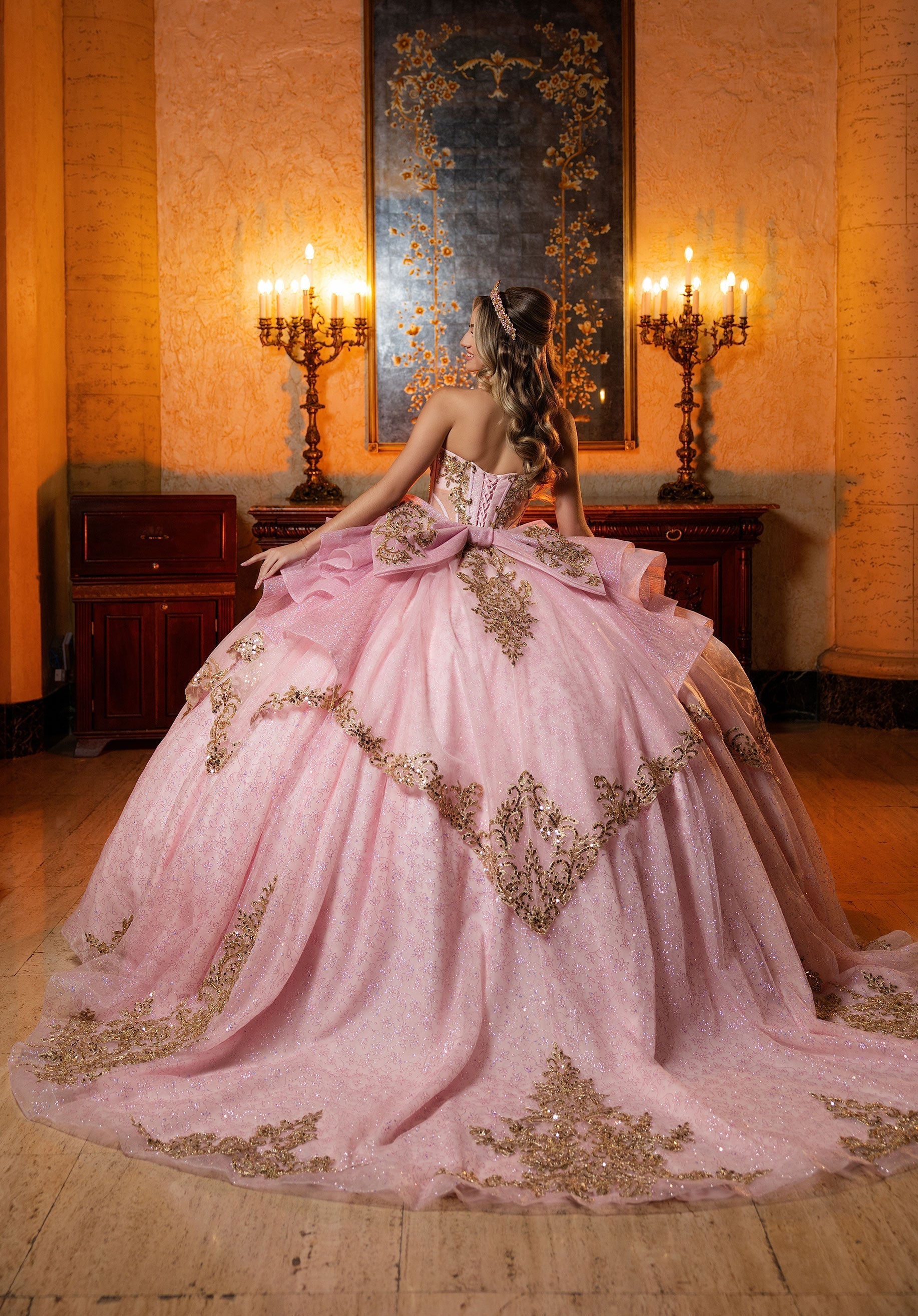 Sweetheart Floor-Length Tulle Quinceanera Ball Gown MGNY 4080062