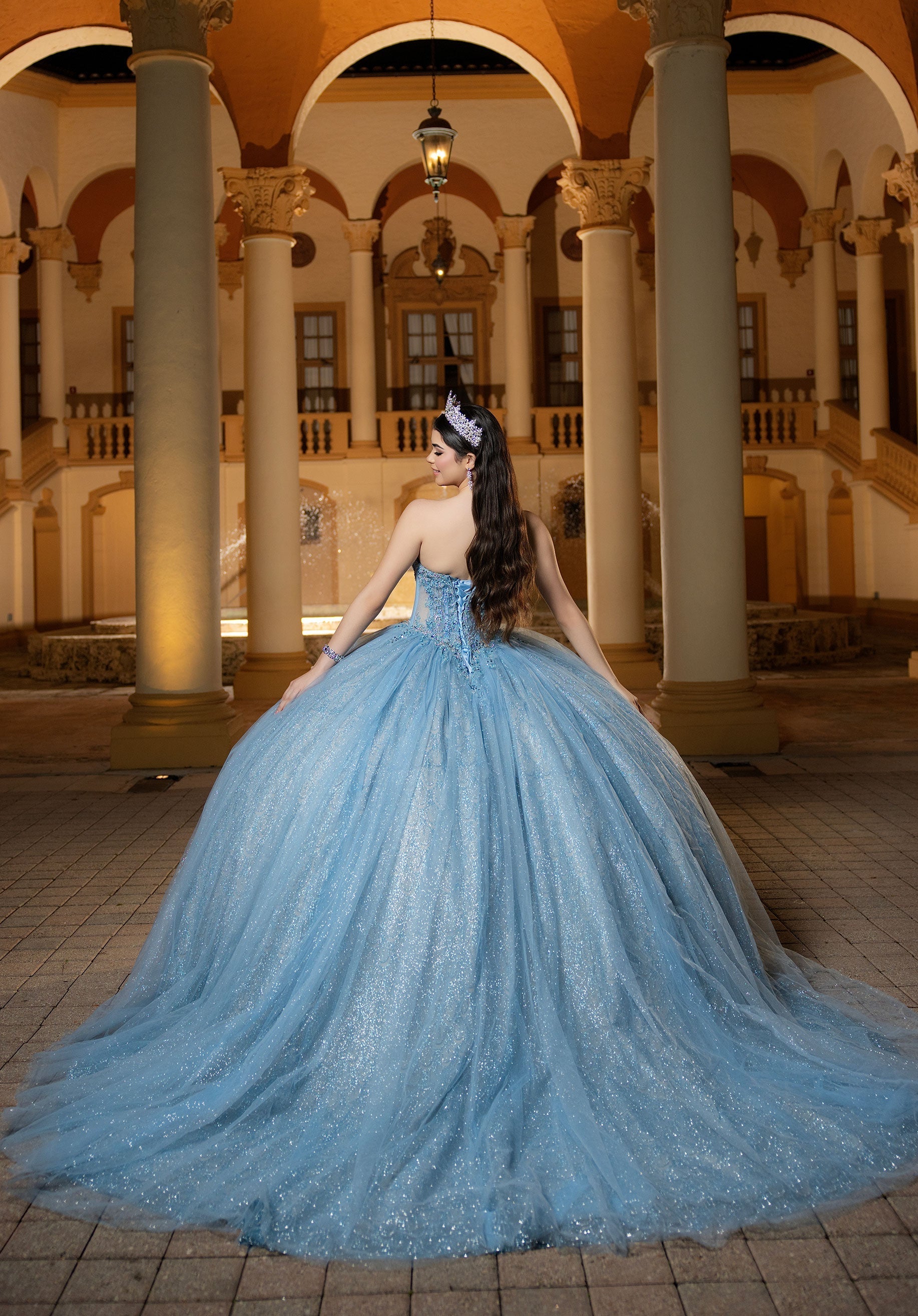 Sweetheart Floor-Length Tulle Quinceanera Ball Gown MGNY 4080063