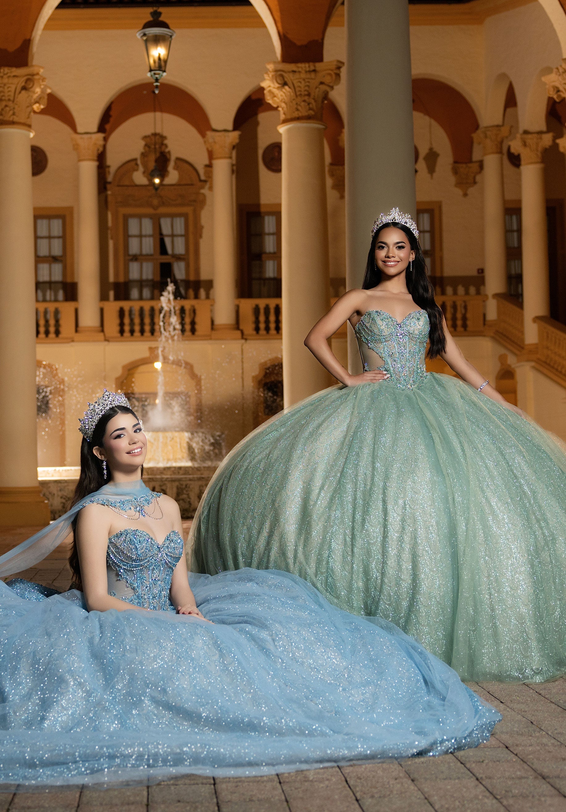 Sweetheart Floor-Length Tulle Quinceanera Ball Gown MGNY 4080063