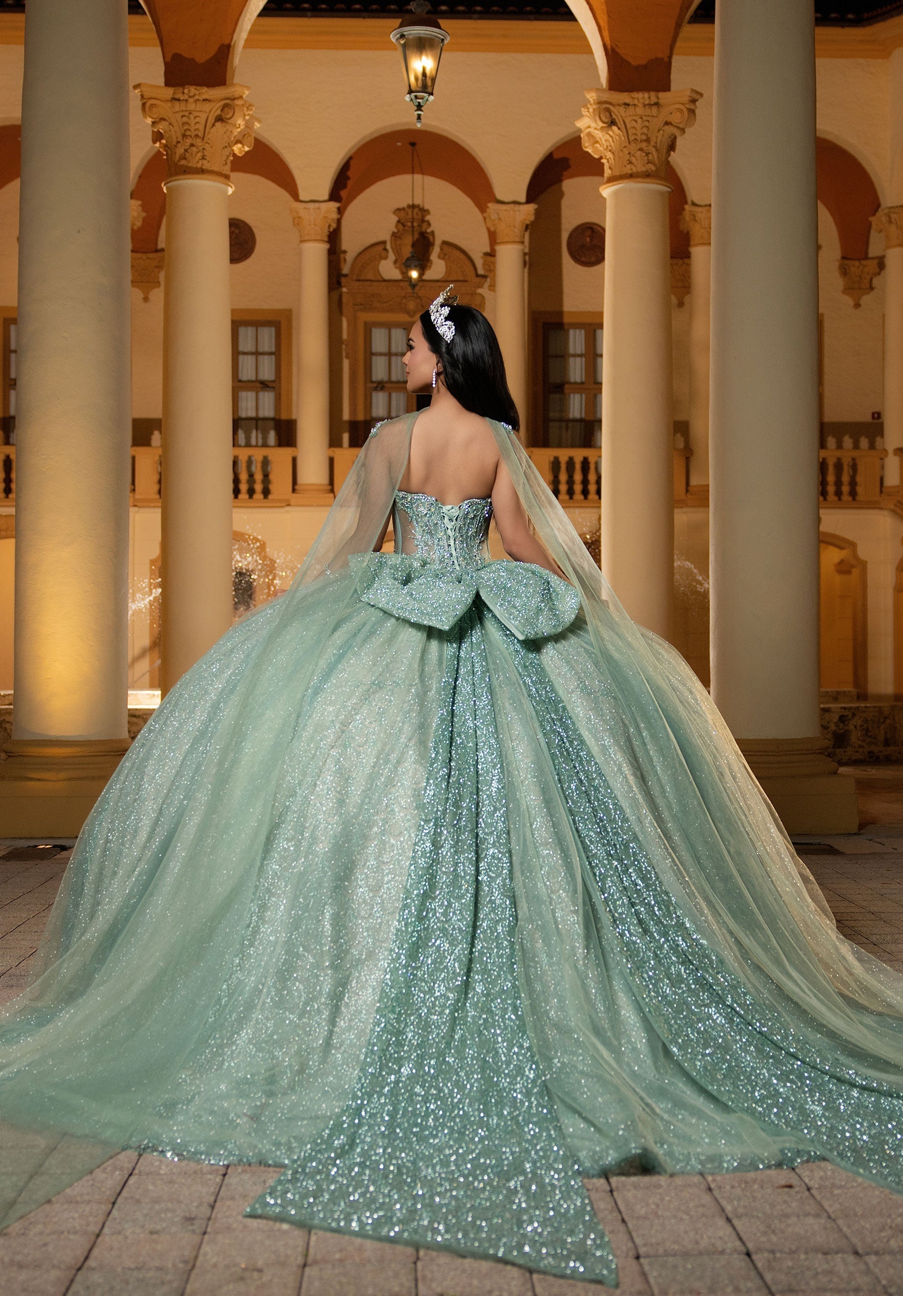 Sweetheart Floor-Length Tulle Quinceanera Ball Gown MGNY 4080063