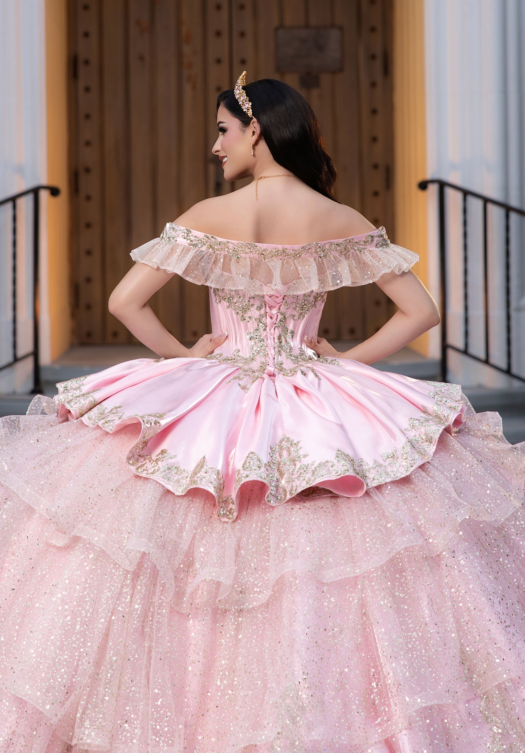 Sweetheart Floor-Length Satin Quinceanera Ball Gown MGNY 4080067