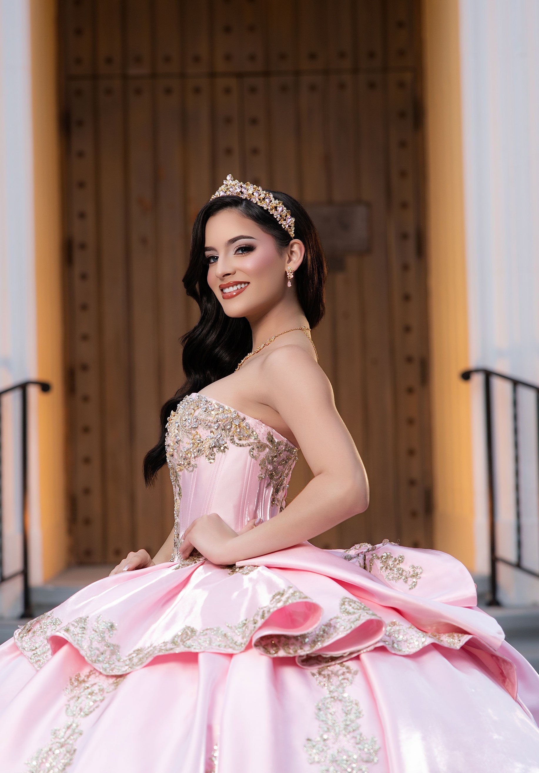 Sweetheart Floor-Length Satin Quinceanera Ball Gown MGNY 4080067