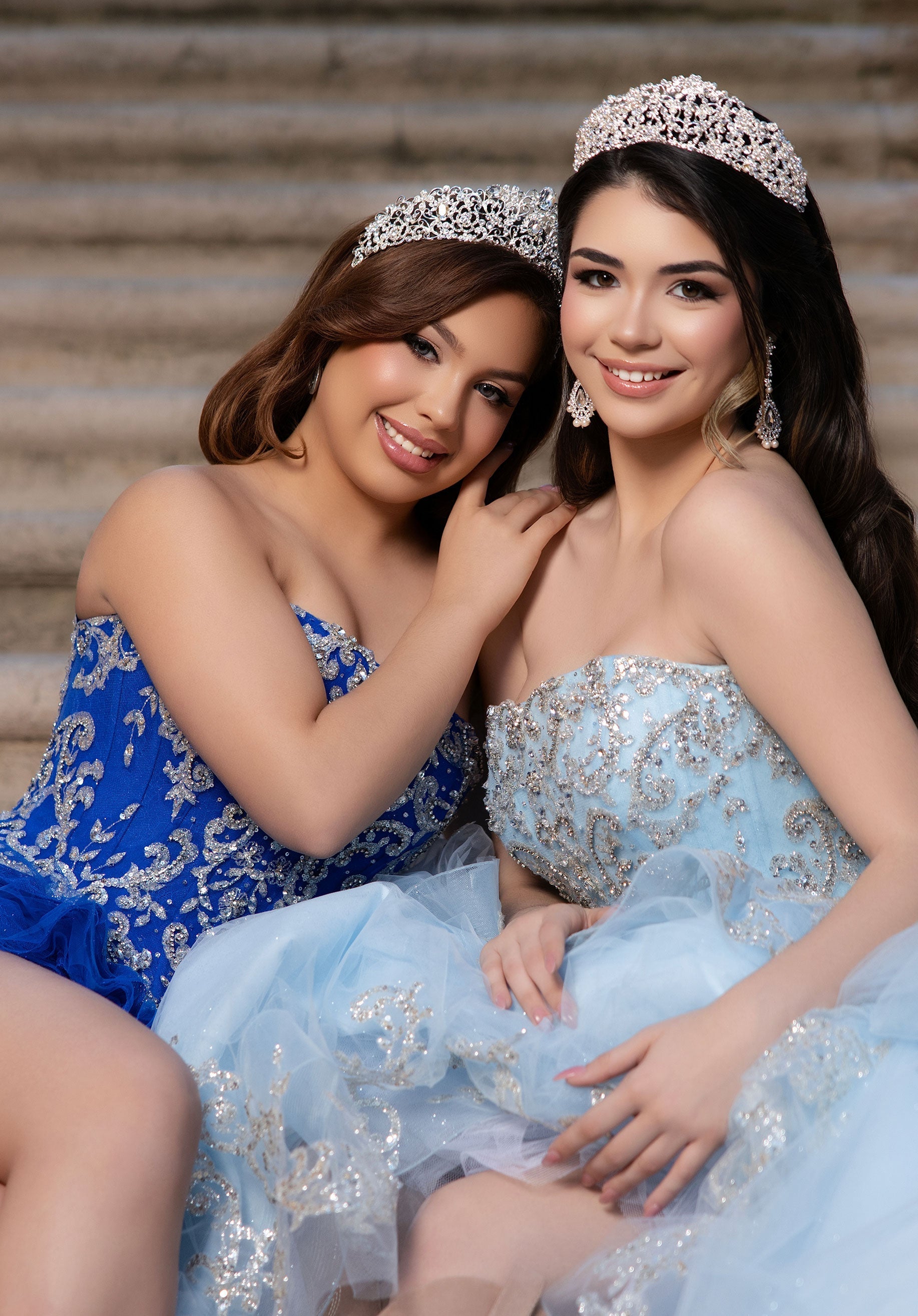 Off-the-Shoulder Floor-Length Tulle Quinceanera Ball Gown MGNY 4080070