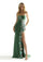 Prom Dresses Long Prom Floral Formal Glitter Dress Olive