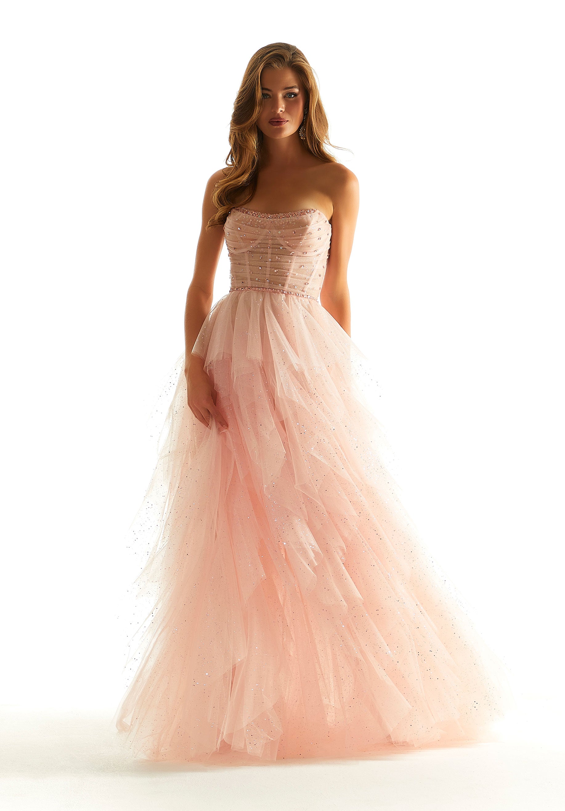 MGNY Madeline Gardner New York 49015 Long Formal A Line Prom Dress