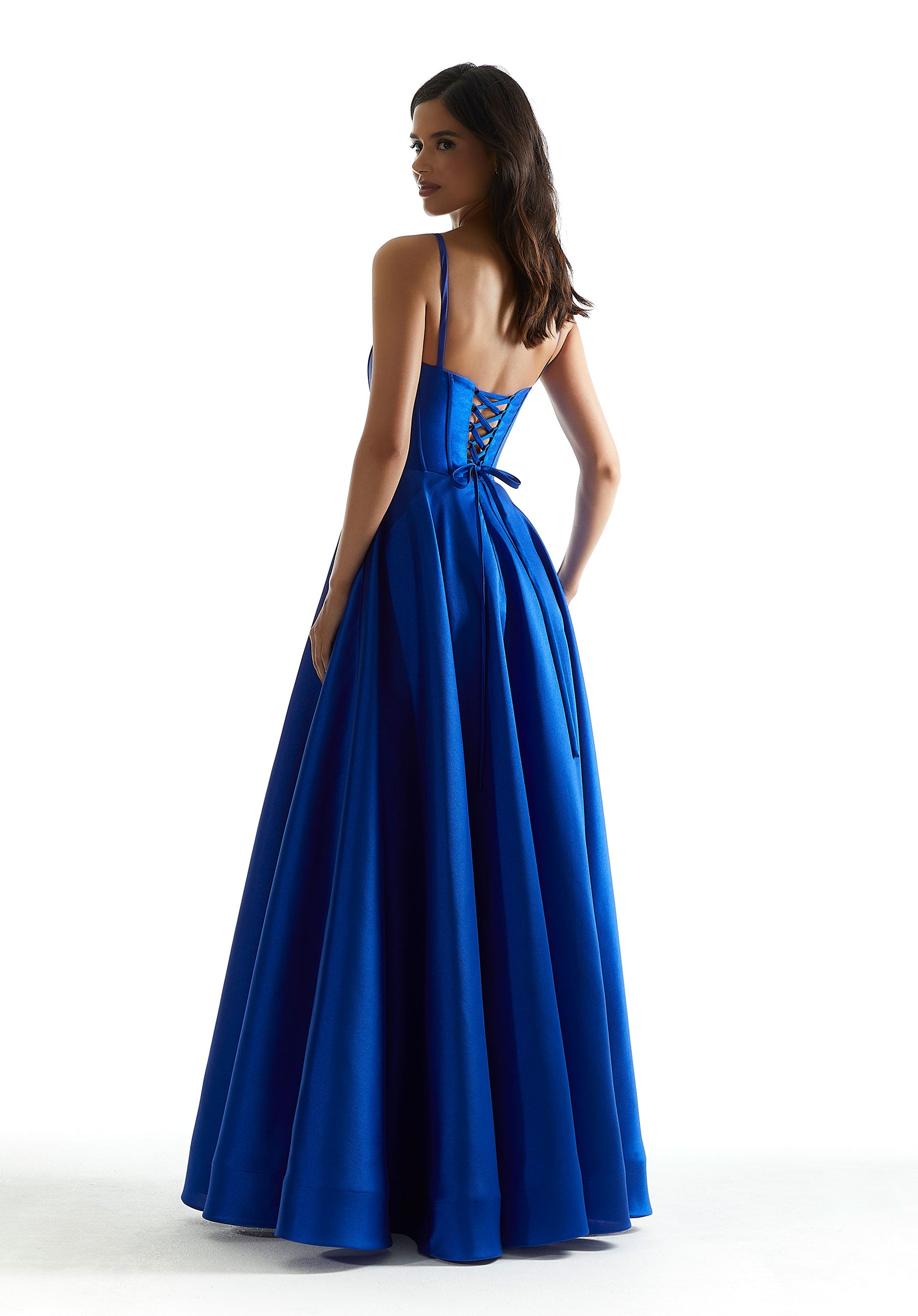 Prom Dresses A Line Slit Long Formal Prom Dress Royal