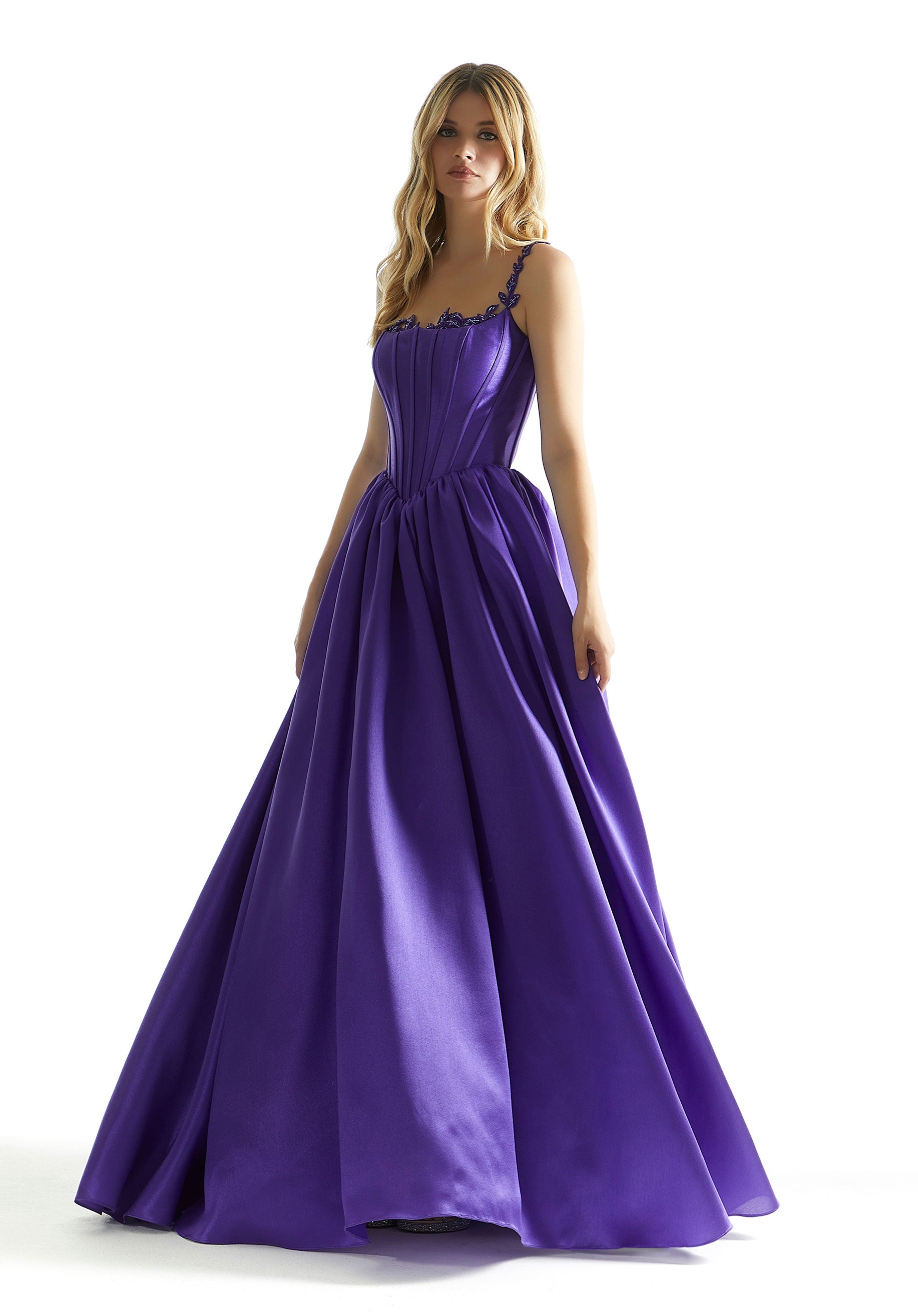 MGNY Madeline Gardner New York 49036 Ball Gown Long Corset Prom Dress