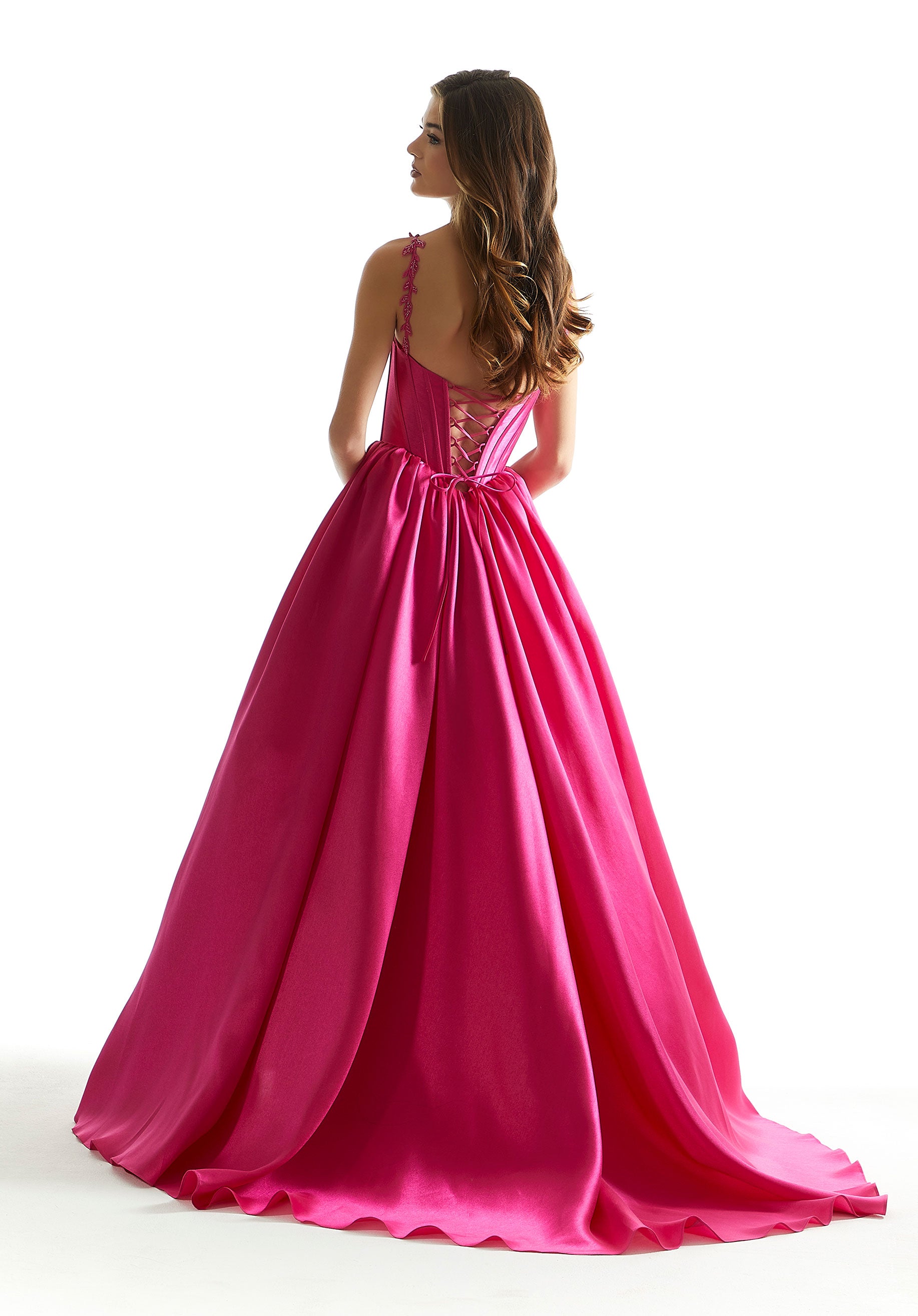 Prom Dresses Ball Gown Long Corset Prom Dress Purple
