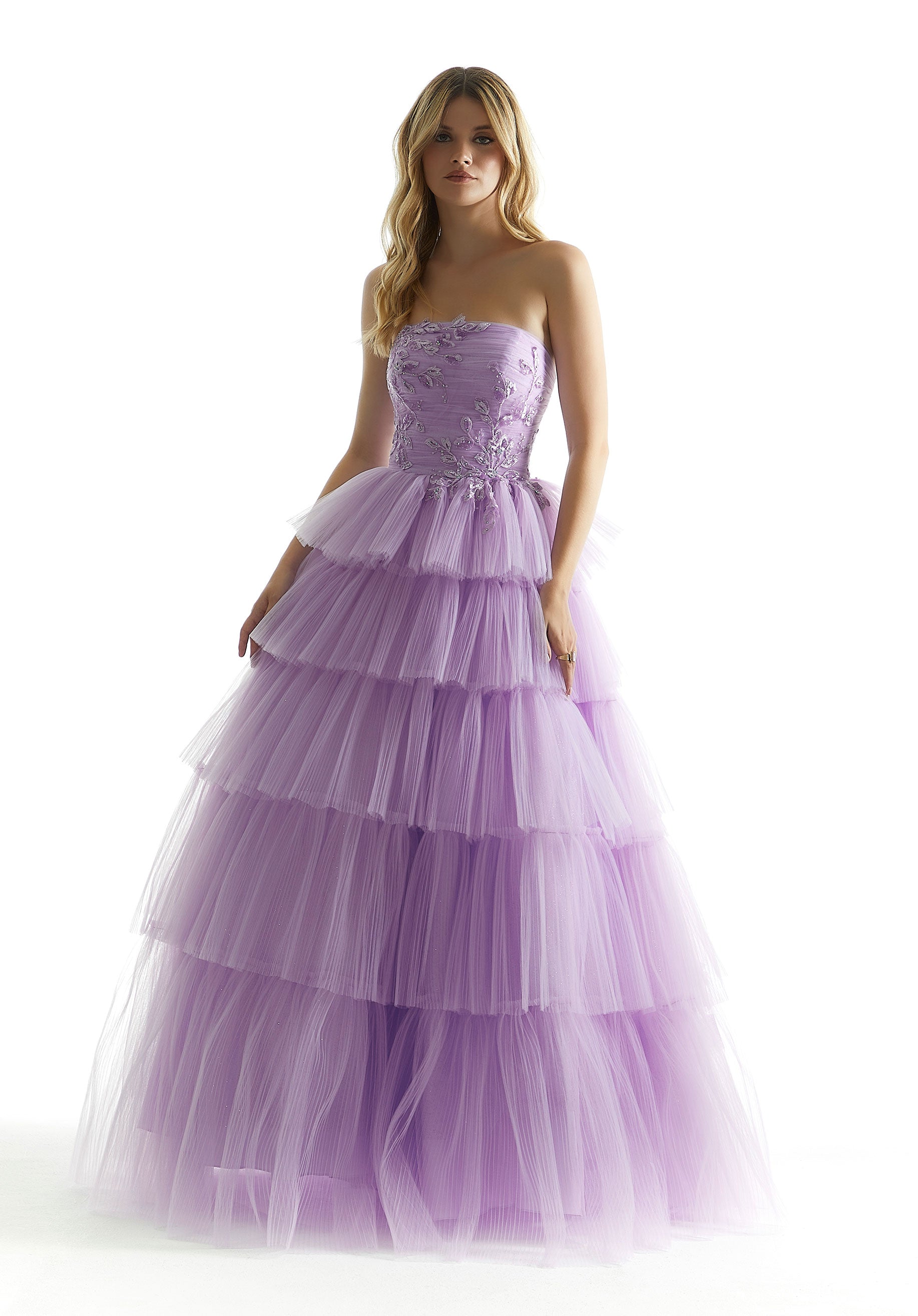 Prom Dresses Long Ball Gown Beaded Prom Dress Lilac