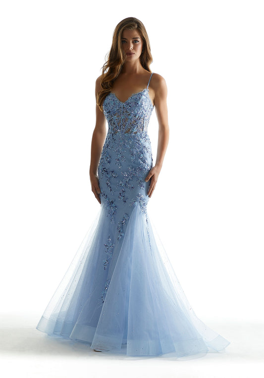Prom Dresses Long Formal Sequin Mermaid Prom Dress Periwinkle