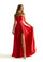 Prom Dresses  Slit Long Formal  A Line Prom Dress Red