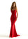 Prom Dresses Formal Long Fitted Corset Prom Dress Red