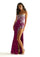 Prom Dresses Beaded Metallic Long Formal Sequin Prom Dress Hot Pink