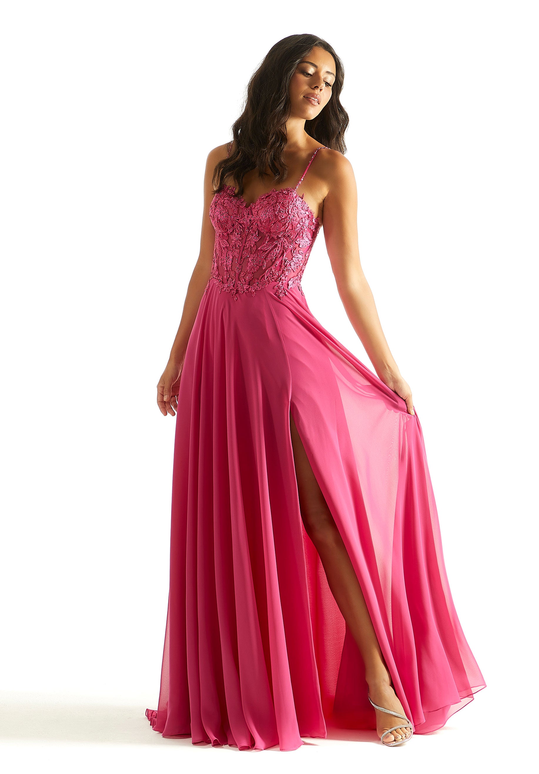MGNY Madeline Gardner New York 49056 Long Formal A Line Evening Prom Dress