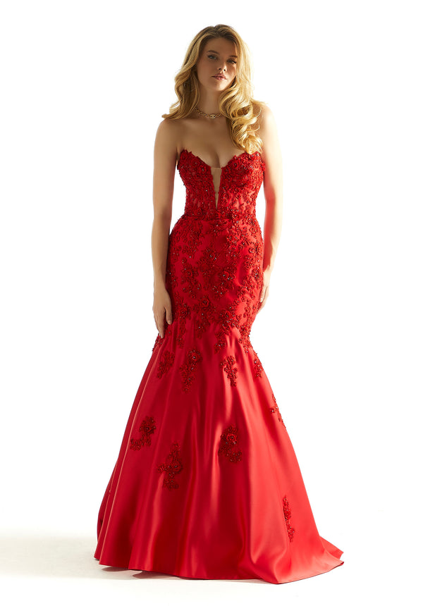 Morilee Prom 49060 Long Mermaid Formal Corset Prom Dress