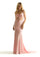Prom Dresses Prom Fitted Long Corset Lace Formal Dress Powder Pink