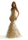 Prom Dresses Long Formal Floral Print Mermaid Prom Dress Champagne