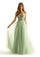 Prom Dresses A Line Formal Long Corset Prom Dress Sage