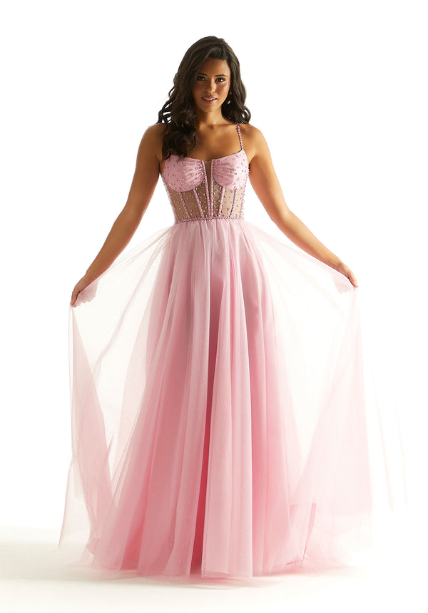 Morilee Prom 49069 A Line Formal Long Corset Prom Dress