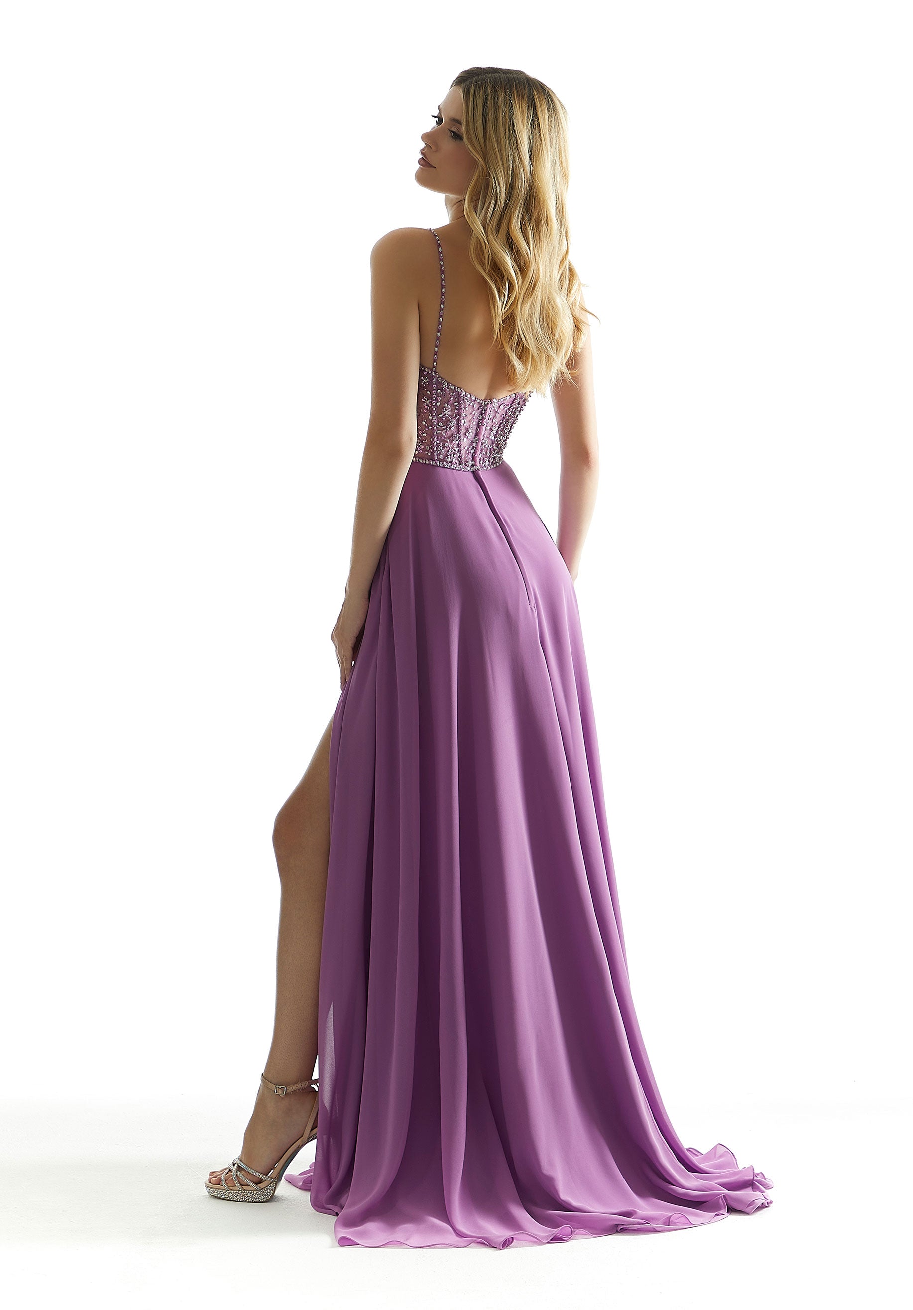 Prom Dresses A Line Long Formal Corset Beaded Prom Dress Primrose
