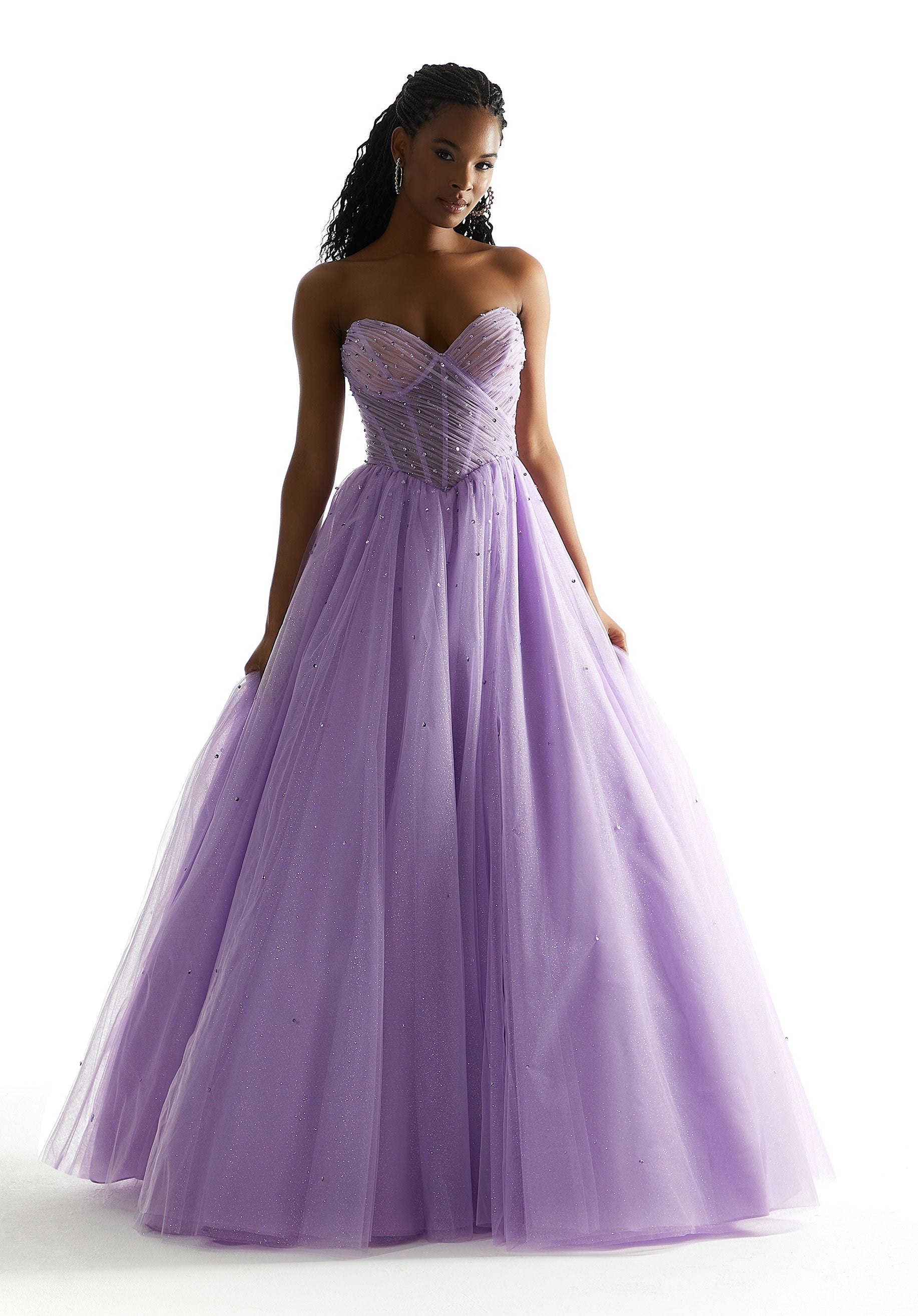 Prom Dresses Long Ball Gown Corset Prom Dress Orchid