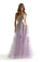 Prom Dresses Prom A Line Long Formal Floral Dress Light Purple