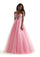 Prom Dresses Beaded Long Ball Gown Formal Prom Dress Pucker Up Pink/Bubble