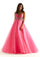 Prom Dresses Long Ball Gown Glitter Corset Prom Dress Pink Panther