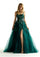 Prom Dresses Long Glitter A Line Sequin Prom Dress Emerald
