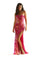 Prom Dresses Long Formal Floral Sequin Prom Dress Hot Pink
