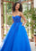 Cocktail Dresses Ball Gown Long Sequin Prom Dress Regal Royal