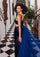 Prom Dresses Beaded Sequin Long Formal Prom Dress Navy