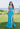 Prom Dresses Long Formal 3D Slit Prom Dress Ocean Blue