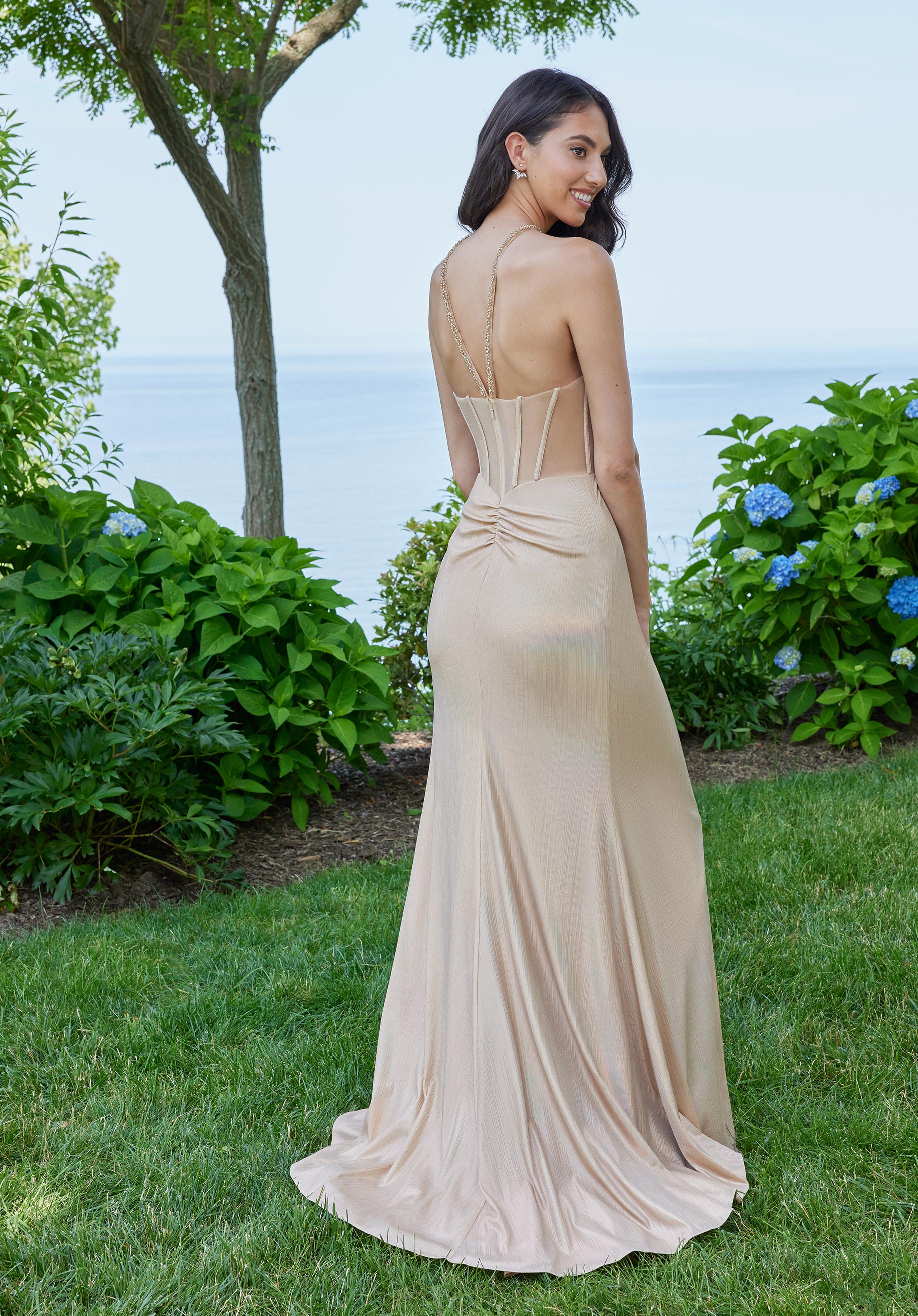 MGNY Madeline Gardner New York 49138 Long Formal Evening Prom Dress