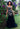 Prom Dresses Long Mermaid Prom Floral Formal Dress  Black/Multi