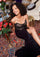 Prom Dresses Long Slit Formal Prom Beaded Dress Black