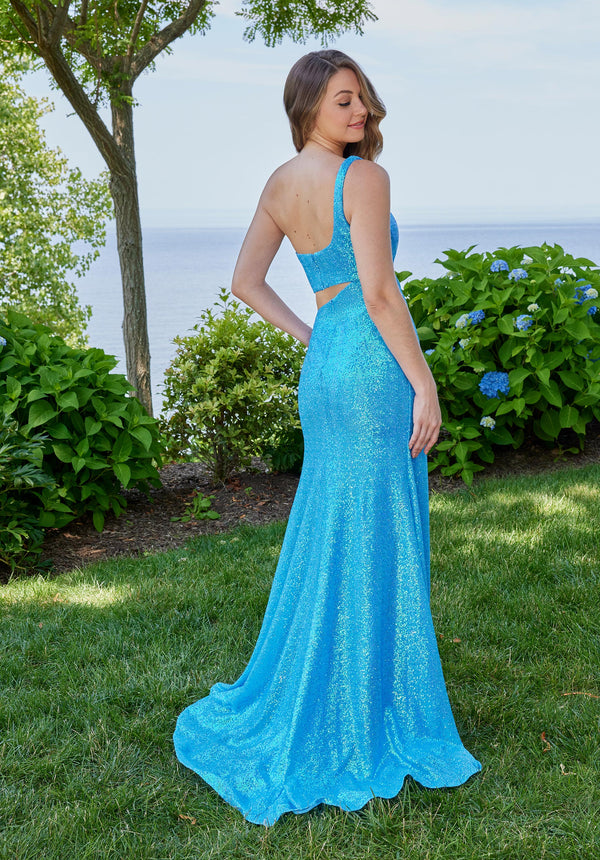 Prom Dresses Long Sequin Formal Detail Prom Dress Aqua