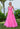Prom Dresses Ball Gown Long 3D Floral Formal Prom Dress Pink Panther