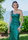 Prom Dresses Long Prom Glitter Sequin Detail Formal Dress Emerald
