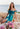 Prom Dresses Long Formal Prom Slit Floral Dress Turquoise