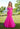 Prom Dresses Long Bow Formal Prom Mermaid Dress Hot Pink