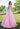 Prom Dresses Ball Gown Tiered Long Formal Prom Floral Dress Pucker Up Pink