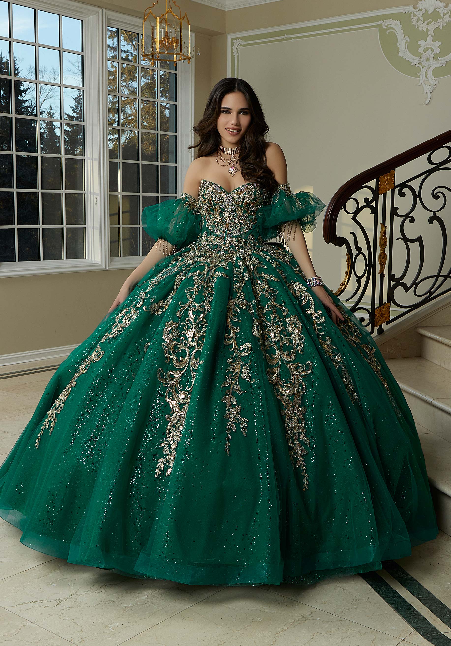 Sweetheart Floor-Length Tulle Formal Ball Gown MGNY 60204
