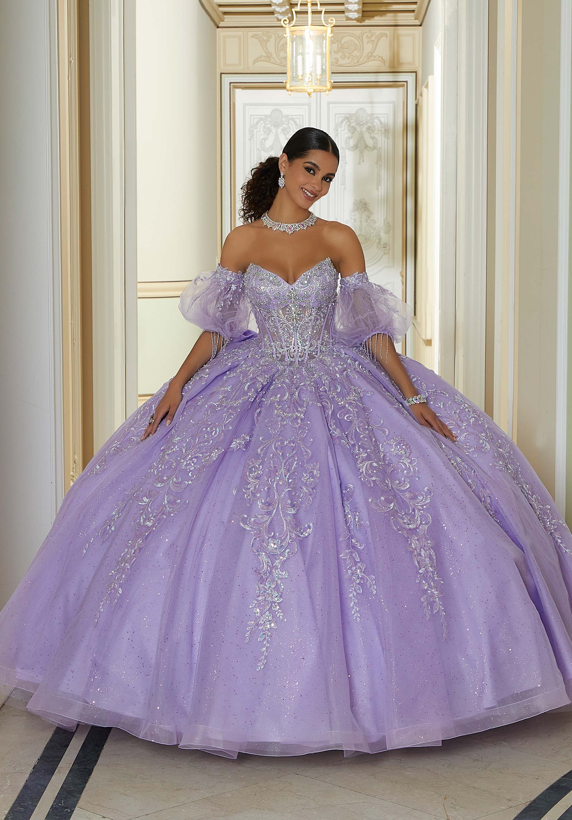 Sweetheart Floor-Length Tulle Formal Ball Gown MGNY 60204