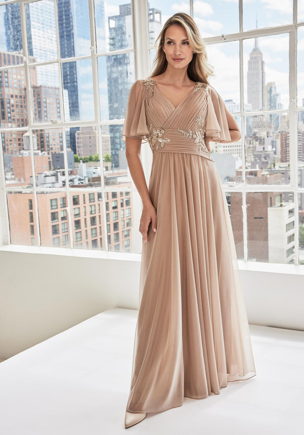 MGNY Madeline Gardner New York 73102 Long Mother of the Bride Dress